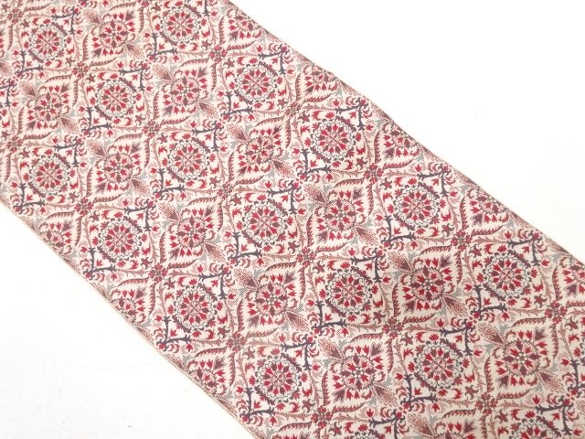 JAPANESEKIMONO / ANTIQUE HANA MON WEAVING NAGOYA OBI (WEARABLE)